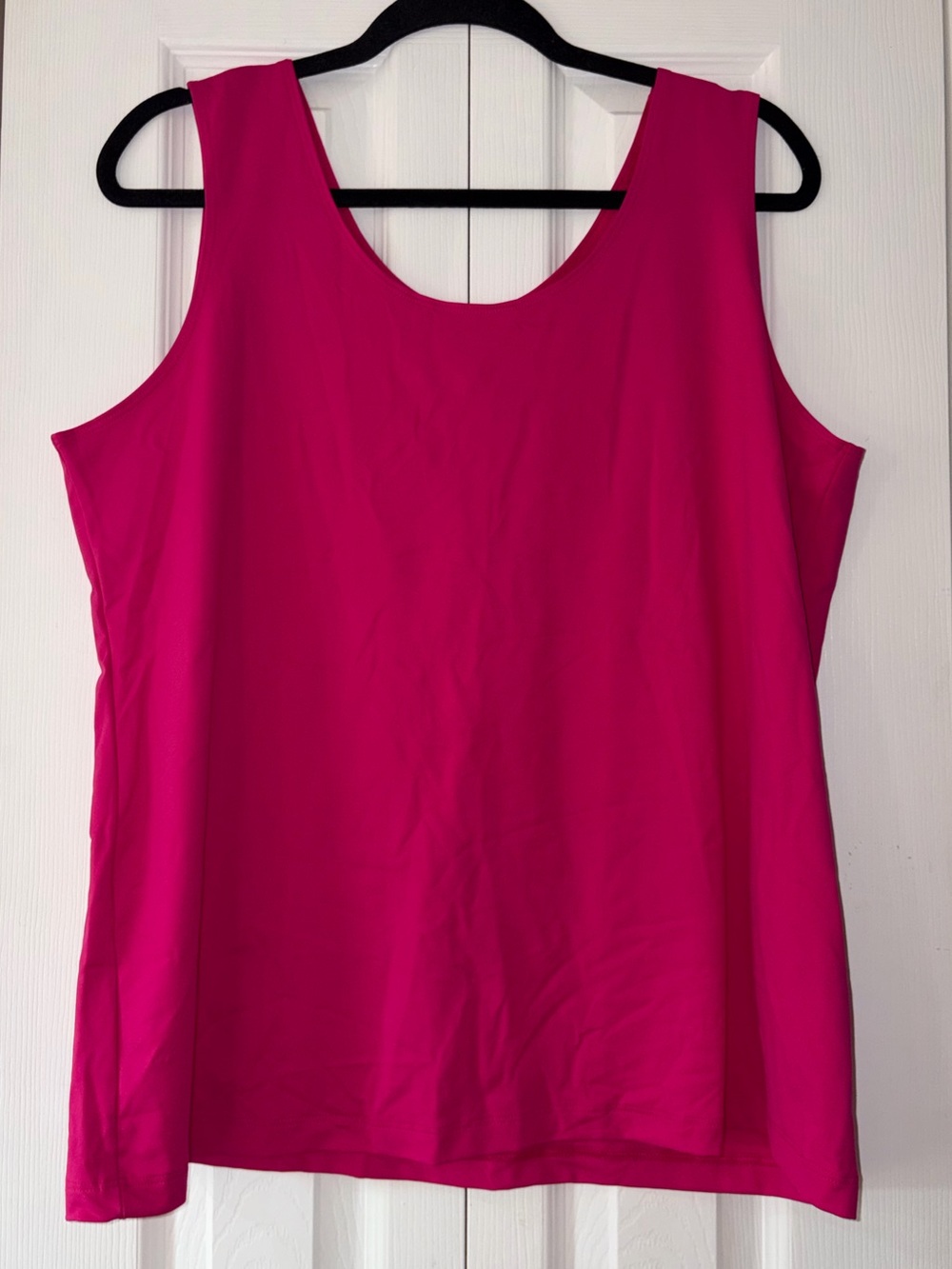 NEW! Chico's Microfiber Contemporary Layering Basic Knit Tank Haute Pink Size 4